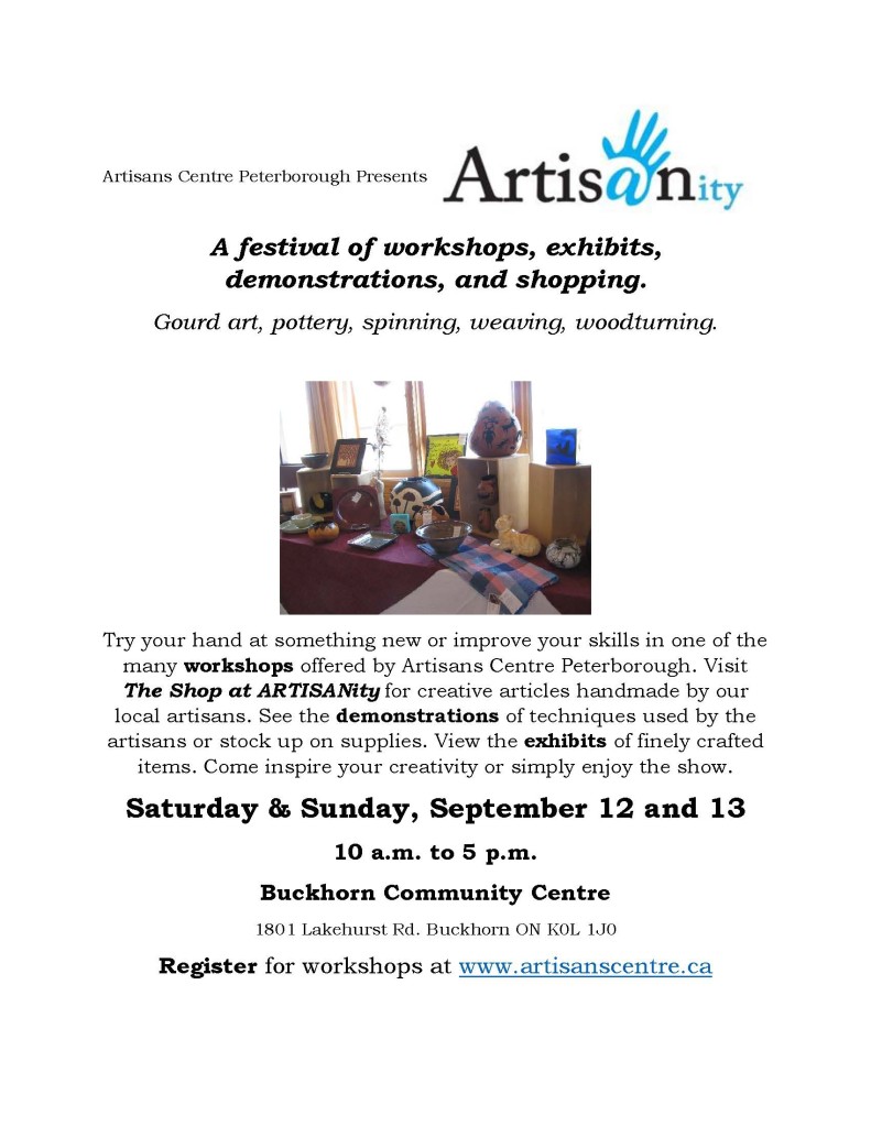 ArtisanityBuckhornPosterSept2015